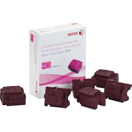 Xerox Solid Ink Magenta, Cq 8900 (6 Sticks) 108R01015